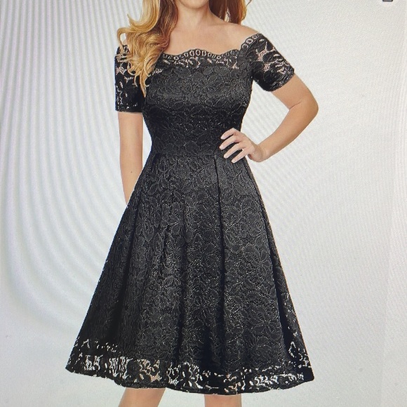 MISSMAY women’s vintage floral lace short sleeve dress in size Large - Picture 1 of 7